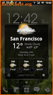 EZ Clock & Weather Widget screenshot