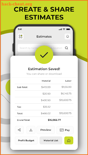 EZ Estimater screenshot