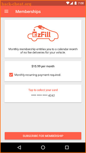 EzFill - Gas Delivery to Your Home or Office screenshot