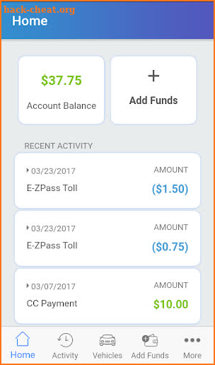 EZPass NY screenshot