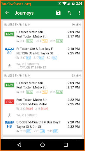 ezRide Offline Transit Planner screenshot