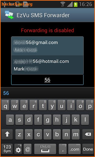 EzVu SMS Forwarder screenshot