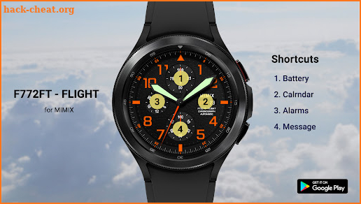 F772ft Flight mimix watchface screenshot