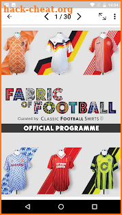 Fabric of Football Programme screenshot