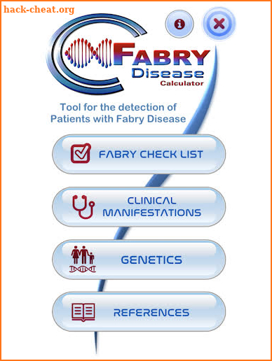 FABRY Disease Calculator screenshot