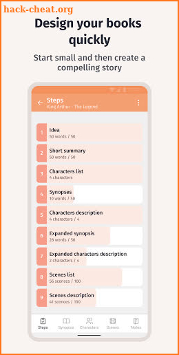 Fabula: Novel planner. Organize your books screenshot