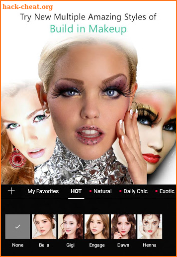 Face Beauty Selfie Editor-Virtual Makeover Camera screenshot