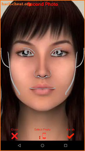 Face comparison slider screenshot