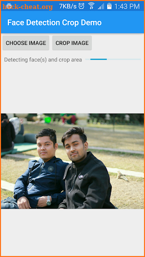 Face Detection Crop Demo screenshot