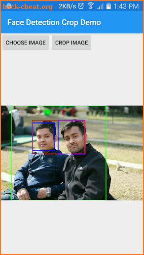 Face Detection Crop Demo screenshot
