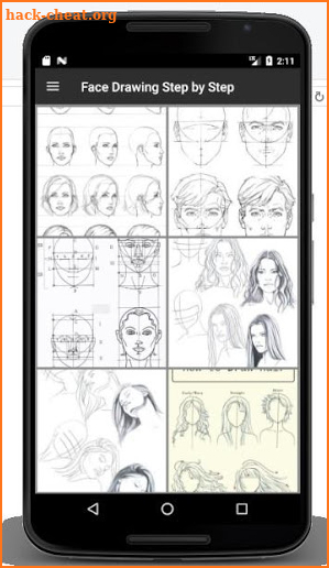 Face Drawing Step by Step screenshot