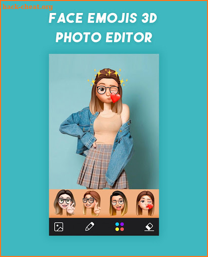 Face Emoji Stickers 3D Photo Editor screenshot