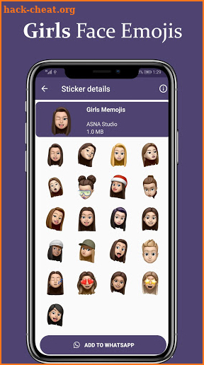 Face Emoji Stickers - WaStickerApps screenshot
