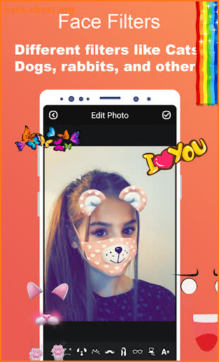 Face Filters for Snapchat - Selfie Editor screenshot