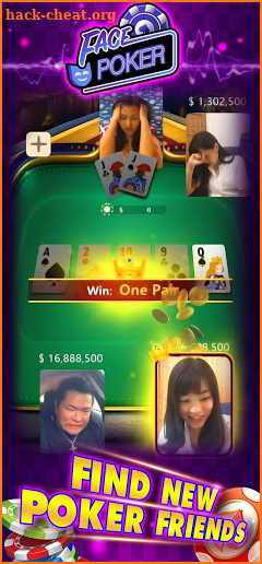 Face Poker - Live Texas Holdem Poker With Friends screenshot