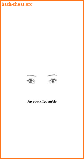 Face reading guide screenshot