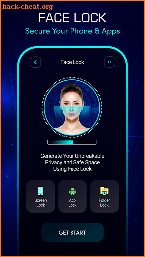 Face Screen Lock Prank screenshot