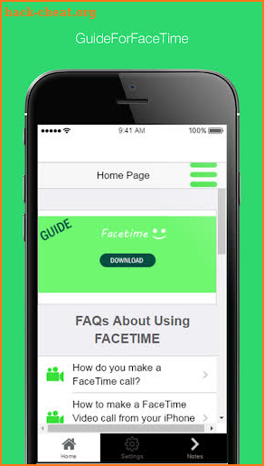 Face Time Android & Tips Video screenshot