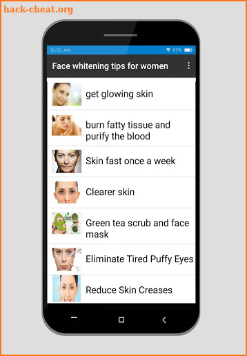 Face whitening tips for women screenshot