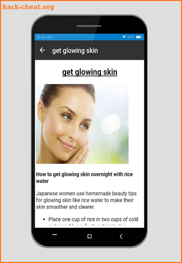 Face whitening tips for women screenshot