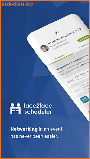 Face2Face Scheduler screenshot