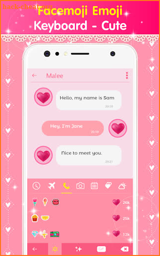 Facemoji Emoji Keyboard - Cute screenshot