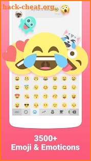 Facemoji Emoji Keyboard-Cute Emoji, Theme, Sticker screenshot