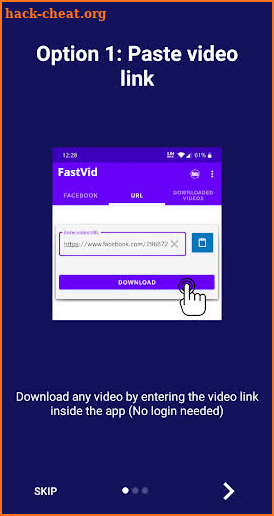 FaceVid: Video Downloader for Facebook screenshot