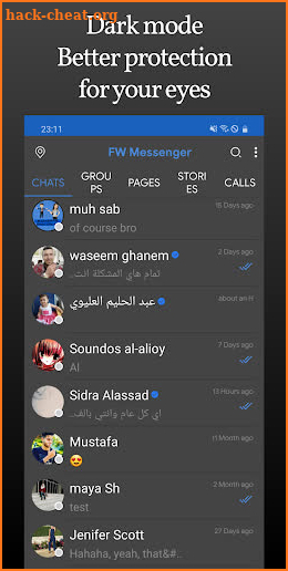 Faceworld Messenger screenshot