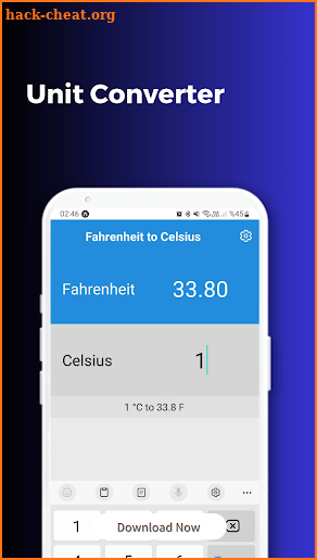 Fahrenheit to Celsius Pro screenshot