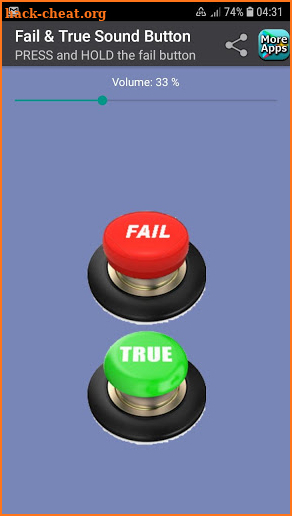Fail & True Sound Button screenshot