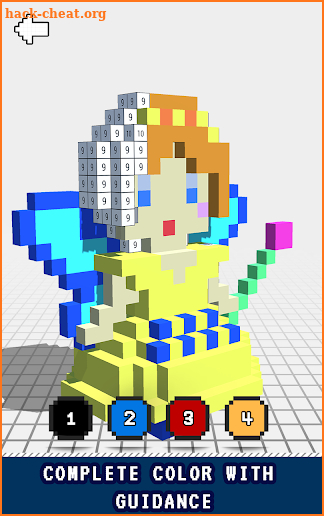 Fairy 3D Color by Number - Pixel Art 3D Coloring screenshot