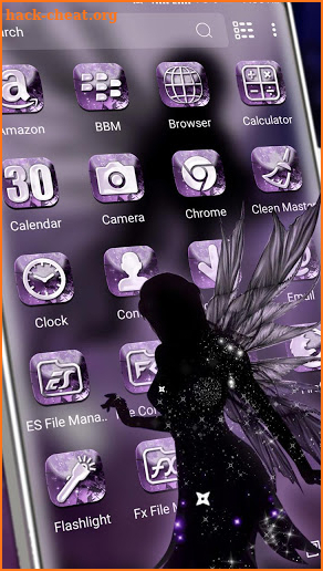 Fairy Dark Purple Launcher Theme screenshot