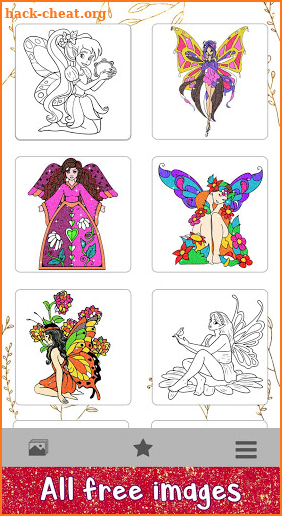 Fairy Glitter Color by Number: Girls Coloring Book screenshot