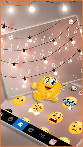 Fairy Light Keyboard Theme screenshot
