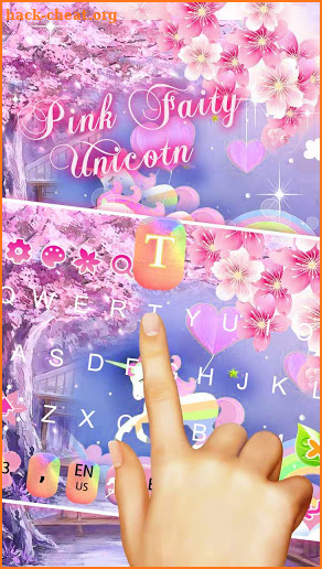 Fairy Unicorn Keyboard Theme screenshot