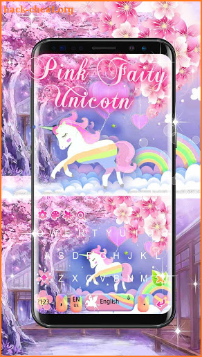 Fairy Unicorn Keyboard Theme screenshot