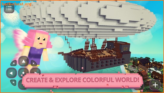 Fairytale Blocky Girls Craft screenshot