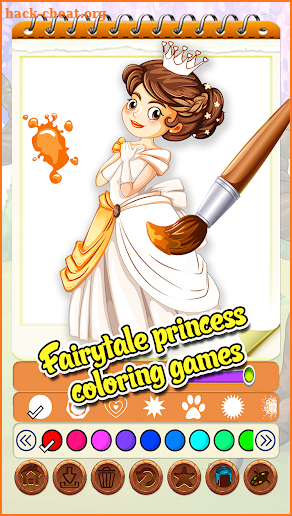Fairytale Princess Coloring Games screenshot