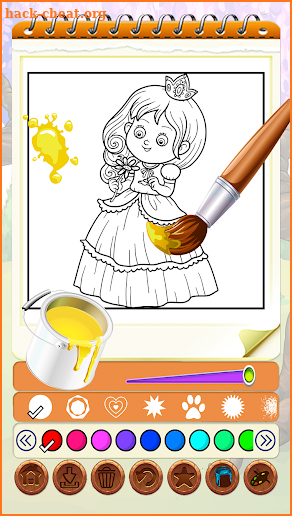 Fairytale Princess Coloring Games screenshot