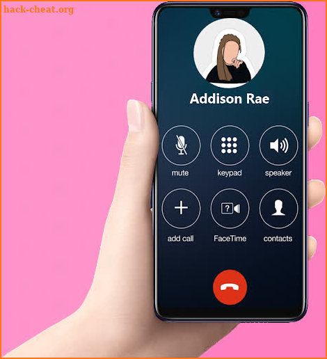 Fake call Addison Rae Prank Pro screenshot