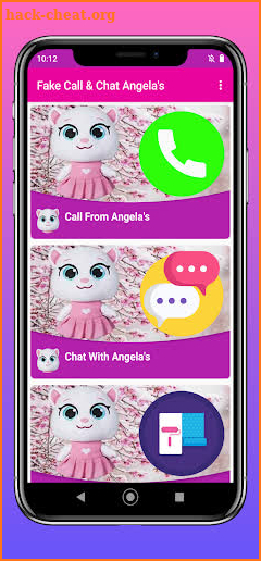 Fake Call & Chat From Angela’s screenshot