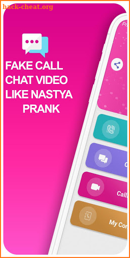 Fake call and chat like Nastya-prank screenshot