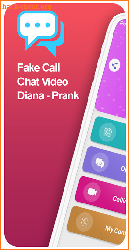 fake call and chat live diana screenshot