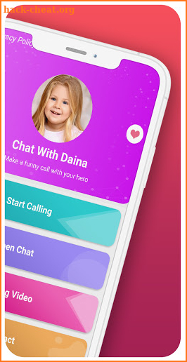 fake call and chat live diana screenshot