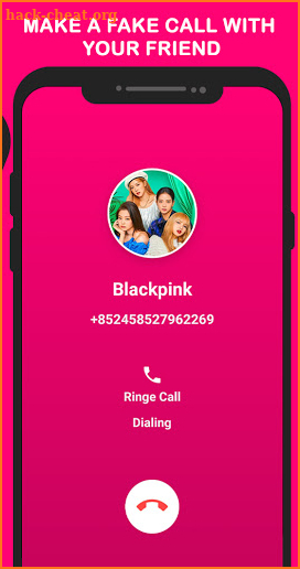 fake call and chat with BlackPink-prank screenshot
