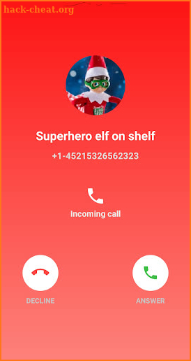 fake call and chat with Elf - prank screenshot