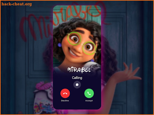 Fake call & chat with Mirabel screenshot