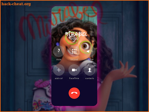 Fake call & chat with Mirabel screenshot