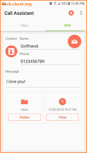 Fake Call and Sms screenshot
